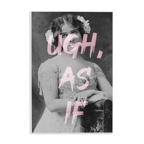 Vintage Glam Woman Photo, 10 x 15 Inch Mounted Print on Wall Plaque