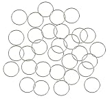 Rockin Beads Brand, 400 Jump Rings, Silver-Plated Brass, 12mm Round, 21 Gauge. Open 10.6mm Inside Jewelry Connectors Chain Links Sold Per Pkg of 400