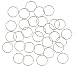 Rockin Beads 400 Jump Rings, Silver-plated Brass 12mm Round 21 Gauge Open 10.6mm Inside Jewelry Connectors Chain Links