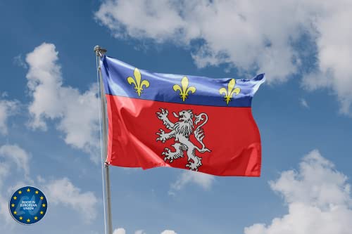 Drapeau de Lyon | Impression au design unique | Fabriqué dans l'UE (90 x 150 cm) – vue 3