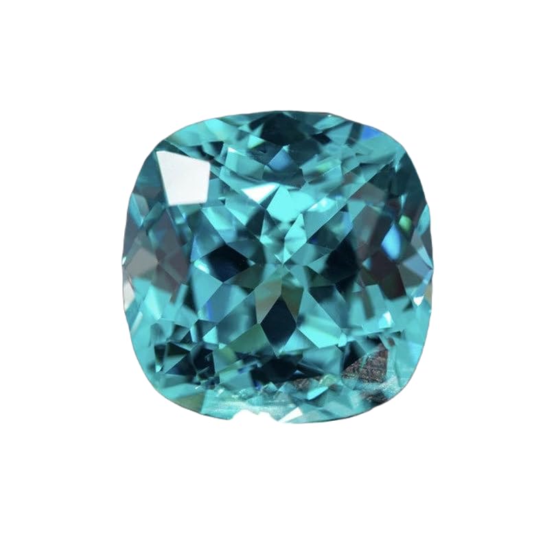 Tourmaline de Paraiba coussin 5x5mm pour fabrication de bijoux et bague