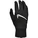 Nike Womens Accelerate Running Gloves Black/Black/Silver S, schwarz
