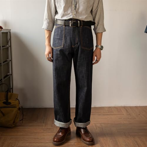 Red Tornado Railroad High Waist 14oz Denim Jeans2