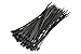 SE 8â€ Black Cable Ties with 30-lb. Tensile Strength (100 Count) - CT836B