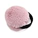 surell Faux Rex Earmuff with Black Velvet Comfort Band - Fake Fur Winter Accessory - Warm Fashion Ear Muff - Stylish Ear Warmers - Soft Fuzzy Headwarmer - Fluffy Headwear - (Pink)