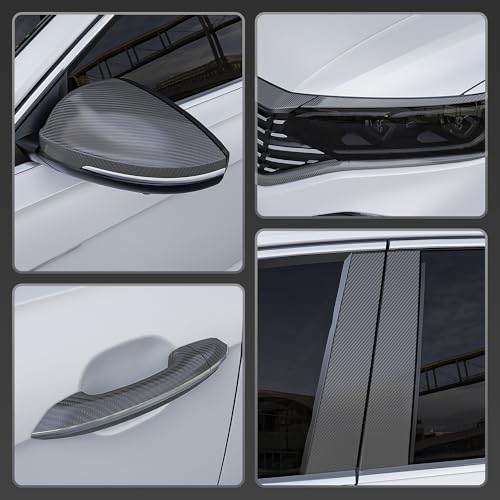 Image of Lypumso 6D High Gloss Carbon Fiber Vinyl Wrap Tape, Chrome Delete Tape for Cars Motorcycle Detailing DIY Car Door Edge Guard Decals Blackout Tape Roll (6D Grey, 2in x 30ft)