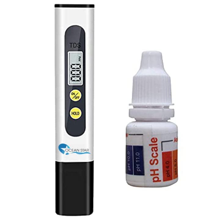 OCEAN STAR Tds Meter for Water Testing and pH Drop for pH Testing and Alkaline level for pH Water Testing
