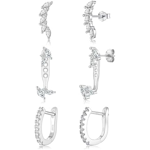 LYTOPTOP 14K White Gold Plated Earrings Set Cover