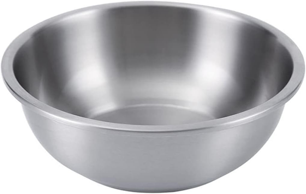 JSEIAJB Stainless Steel Mixing Bowl, Wide Metal Prep Bowls, Home Large Oil Basin Mixing Basin Size 30CM