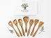 Produktbild SOLTAKO Olivenholz Besteck Kochlöffel Reislöffel Spatel Spachtel Gabel Salatbesteck Salatlöffel Küchenhelfer Besteckset, Länge: 30cm (7-teilig Kochlöffel+Salatbesteck+Spatel+Reislöffel)