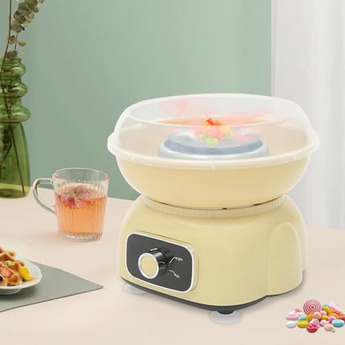 Donened - Zuckerwattemaschine, 500W Cotton Candy Machine, Zuckerwatte Maschine mit Stäbchen und Messlöffel, Höhe 22 cm, Vorwärmzeit 3s, Zuckerwattenmaschiene für Zuhause, 22 x 23cm – Bild 7