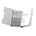 Master Catalog Rack Starter Set, Capacity: 6 Inches/45 Degrees, Gray (MAT966RS3G)