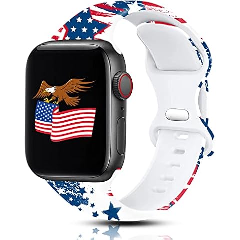 Replacement Band Compatible for Apple Watch 38mm 40mm 41mm 42mm 44mm 45mm, Sport Band Compatible for iwatch for Women Men, Soft Silicone Sport Strap Replacement Band for iWatch Series 7/6/5/4/3/2/1/SE Cover