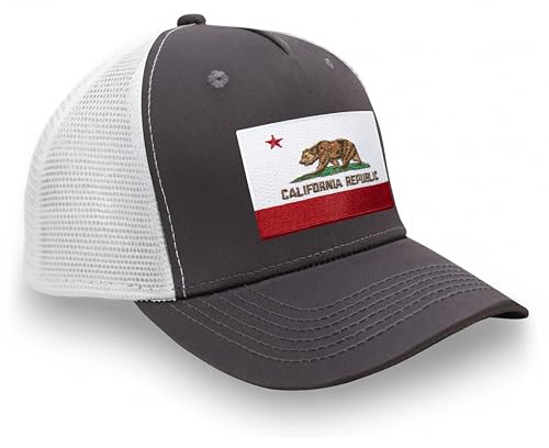 Image of International Tie State Hat for Men and Women, Adjustable Snapback Trucker Baseball Cap with Embroidered Patch