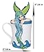 Ebros Amy Brown Fantasy Morning Bliss Pretty Mermaid in Coffee Cup Statue Nautical Coastal Decor Sculpture Figurine