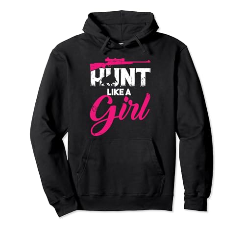 Hunt Like A Girl Hog Hunter Cinghiale Caccia Felpa con Cappuccio