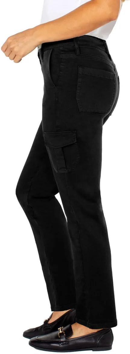 Well Worn Women's High Rise Tencel Blend Cargo Pants