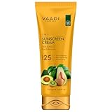 Vaadi Herbals Organic Sunscreen Cream SPF-25 with Extracts of Kiwi & Avocado 110 gms Non Greasy