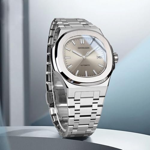 Image of Mens Classic Square Quartz Watches Imitation Mechanical Watches