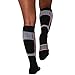 Pure Athlete Snowboard Socks - Comfortable Warm Outdoor Socks for Skiing and Snowboarding - Warm Board Socks, Ski Socks for Men and Women (Black-White-Red, Small)