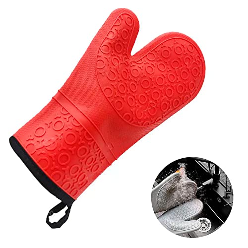 Luva de Silicone C/Barra de tecido Para Cozinha