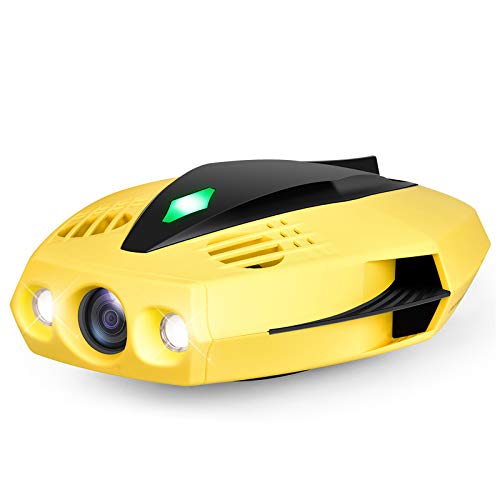 CHASING Dory Underwater Drone - Small-Sized 1080p Full HD Underwater Drone with Camera for Real Time Viewing, APP Remote Control and Portable with Carrying Case, WiFi Buoy and 49 ft Tether, ROV,Yellow