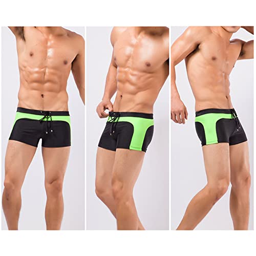 JEShifangjiusu Men'S Drawstring Boxer Trunks Breathable Sexy Hot Spring Brief Swim Trunks Lightweight Comfortable Underpant3