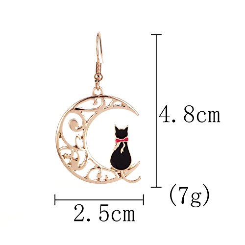 Cute Anime Cartoon Sailor Moon Animal Cat Moon Earrings Gift For Girls Women Jewelry3
