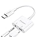 Produktbild USB C Kopfhörer Adapter iNassen USB C 3,5 mm Audio Adapter 2 in 1 USB Typ C Klinke Adapter Aux Charge für Samsung Note 20,Galaxy S20+,Huawei P40 P30 Pro/Mate 20 Pro,iPad Pro 2018,Google Pixel 4/3XL