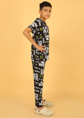 Image of Ninos Dreams Boys Cotton Coord Set /Boys Night Suit /Boys Loungewear /Boys Night Dress