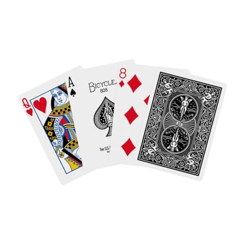 Bicycle Black Playing Cards, Standard Index Poker Size, Classic Deck of Cards for Poker, Blackjack, Family Game Night & Card Games, Fun for All Ages by Bicycle - Image 3