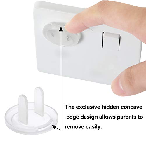 Pandaear Outlet Plug Covers(52 Pack) Clear Child Proof Electrical Protector Safety Caps thumb #3