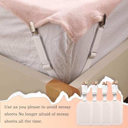 Sangles de drap de lit haut de gamme et pinces de maintien durables pour matelas - 4