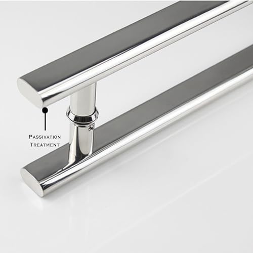 Poignée de porte de douche en verre avec finition chromée durable - 5