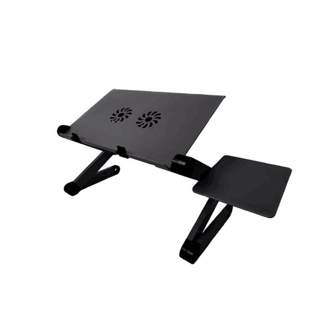 Cooling Fan Laptop Desk Portable Adjustable Foldable Computer Desks Notebook Holder Tv Bed Table Stand with Mouse Pad