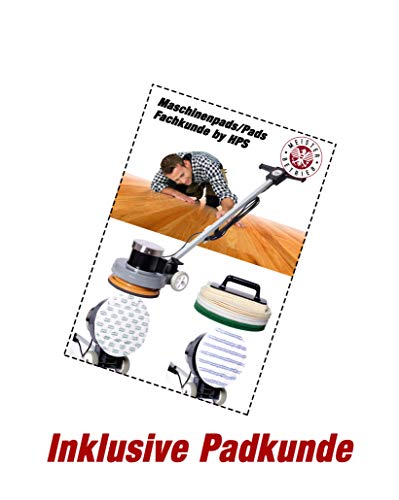 HPS® 12 Polierscheiben, 5 x grün, 5 x weiß und 2 x Schafwolle, Ø 30 cm zum Pflegen, erneutes Einölen, Herstellen