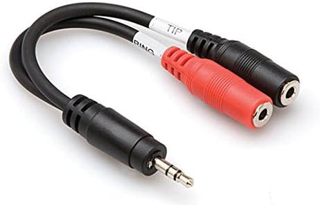 Hosa Stereo Breakout 3.5 Mm Trs to Dual 3.5 Mm Tsf