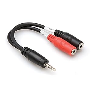 Hosa YMM261 Y-kabel 3,5 mm TRS-3,5 mm TSF