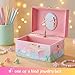 Giggle & Honey® Musical Ballerina Jewelry Box for Girls - Kids Music Box with Spinning Ballerina, Ballet Birthday Gifts for Little Girls, Jewelry Boxes - Ages 3-10