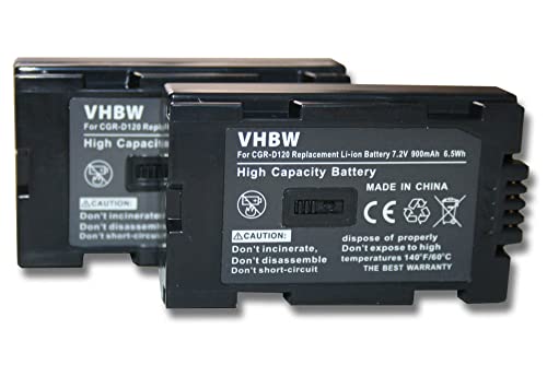 Contenuto della spedizione: 2x batteria di ricambio | Accessori di vhbw