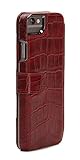 Sena Genuine Leather Wallet Book Classic Case for iPhone 6 Plus / 6s Plus (5.5 -Inch) Croco Red