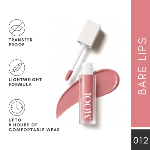 Image of Liquid Matte Lipstick - Bare Lips, Nude Pink Brown Mlbb | Food-Proof, Transfer-Proof, Lightweight | Lasts Up to 8 Hours | 5 ml