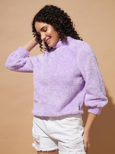 Image of THE DRY STATE Women's Fur Pull Over With High Neck