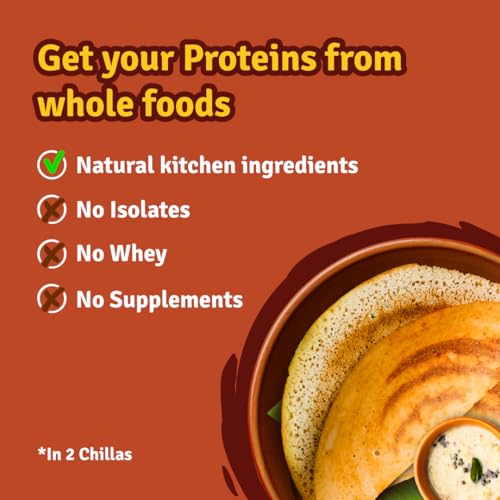 Image of Prolicious 2X Protein Millet Dosa & Uttapam Mix| High Protein & High Fiber Breakfast | Plant based Protein | Just add water | 800 grams (400grams each, Pack of 2)