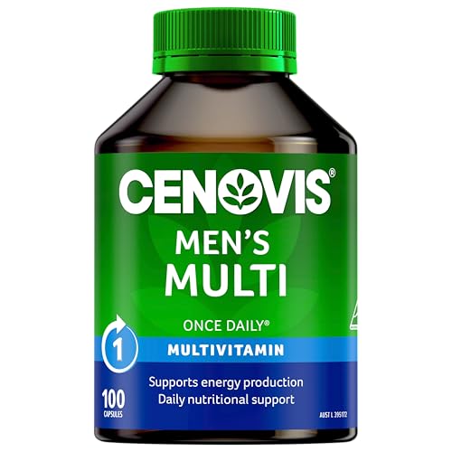 Cenovis Men's Multi Capsules 100 - Daily Multivitamin for Men - Supports Energy Production, and Healthy Immune System Function
