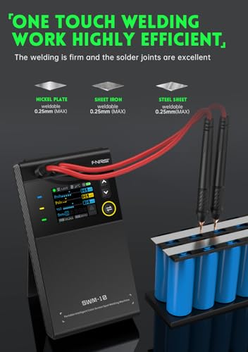 Westobig WB-SWM-10 Battery Spot Welder, Westobig Portable Handheld Spot Welder Double Pulse 4 Combination Gears Adjustable 5000Mah Spot Welding 0.1Mm-0.25Mm thumb #1