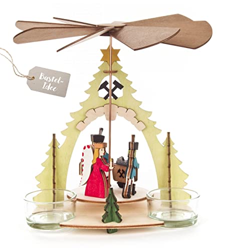 Rudolphs Schatzkiste Bastelsatz Pyramide Erzgebirge 15x18x18cm NEU...