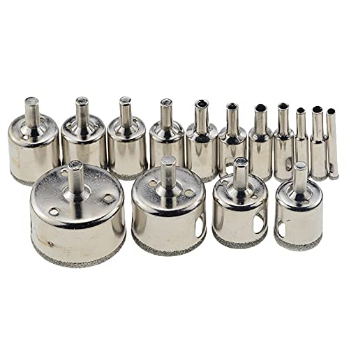 Set de brocas diamantadas para vidrio y cerámica 6mm-50mm miniatura 1