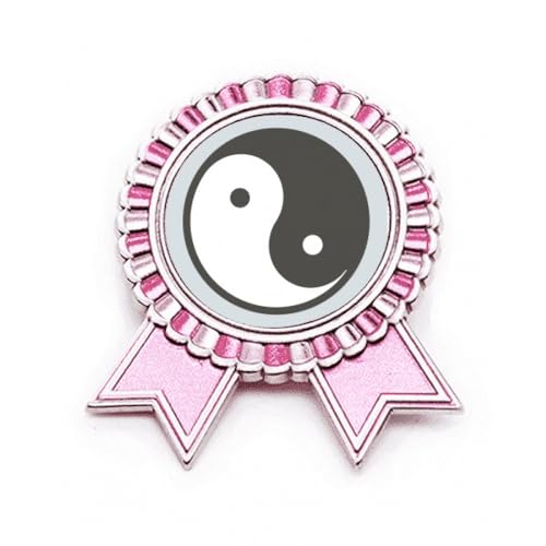 Broche rose Taichi China en métal Art déco M au design raffiné et finitions élégantes