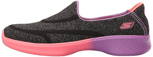 Skechers Mocassim unissex Go Walk 4-Awesome Ombres, Preto/Multi, 11 Little Kid